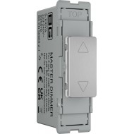 BG Grid Lite Brushed Steel 100watt Dimmer Module