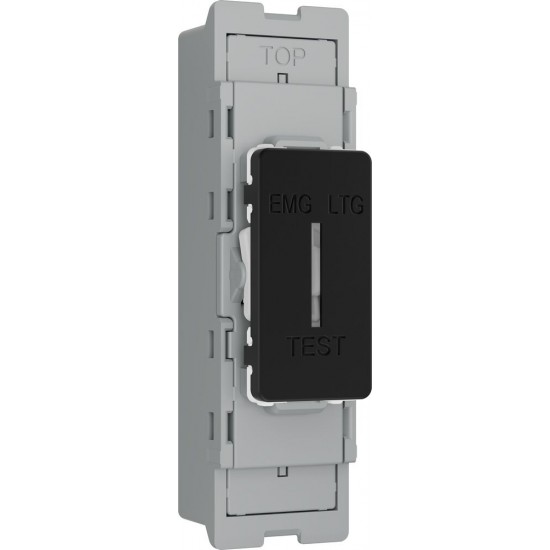 BG Grid Lite Matt Black 20A Em/Light Test Module