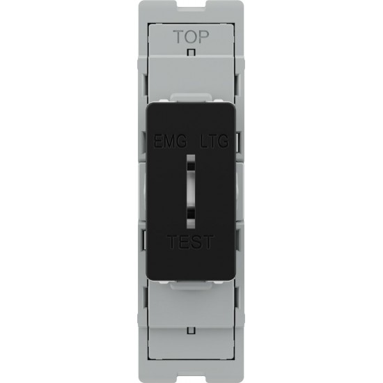 BG Grid Lite Matt Black 20A Em/Light Test Module