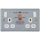 M/Clad 2 Gang RCD Switched Socket M/Clad 2 Gang RCD Switched Socket