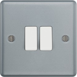 M/Clad 2 Gang 2 Way Switch
