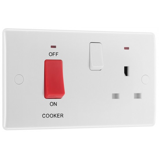 BG Nexus 45A Cooker Unit c/w Skt & LED (870) BG Nexus 45A Cooker Unit c/w Skt & LED (870)