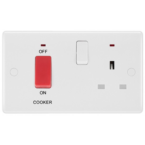 BG Nexus 45A Cooker Unit c/w Skt & LED (870) BG Nexus 45A Cooker Unit c/w Skt & LED (870)