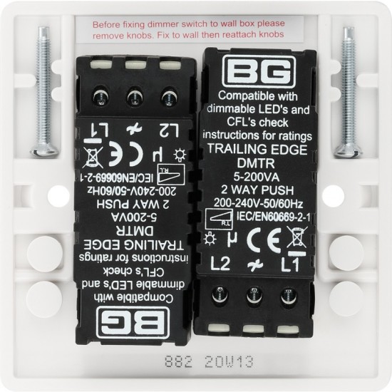 BG Nexus 2G Push Dimmer 400w (882)