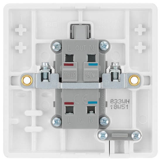 BG Nexus 20A DP /LED/WH/FO (833WH)