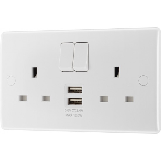 BG 2G 13amp Sw/Socket DP 2xA USB 12w BG 2G 13amp Sw/Socket DP 2xA USB 12w