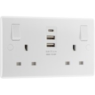 BG 2G 13amp Sw/Socket DP 2xA 1xC USB 15w