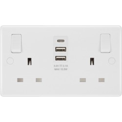 BG 2G 13amp Sw/Socket DP 2xA 1xC USB 15w