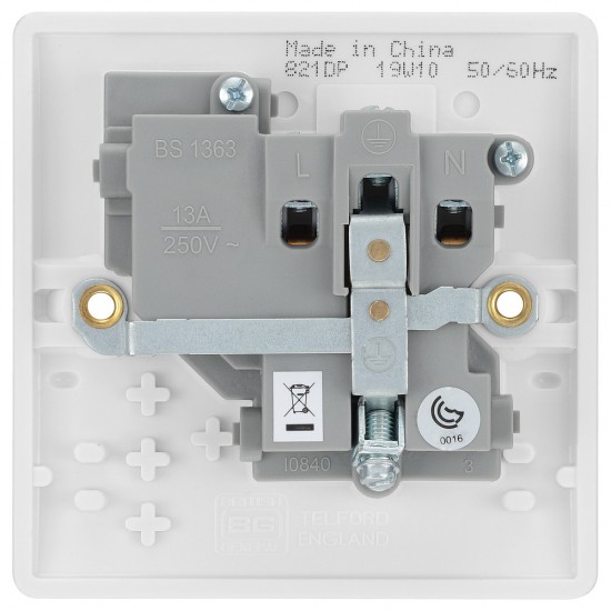 BG Nexus 1G 13A Sw/Socket DP (821DP)