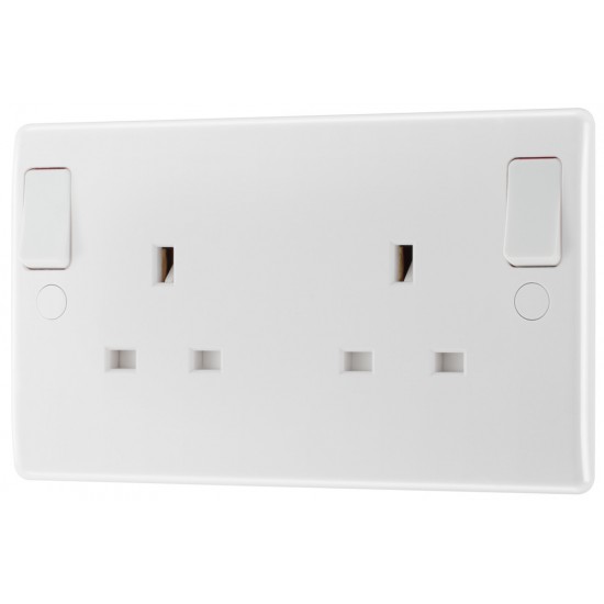 BG Nexus 2G 13A Sw/Socket DP Outboard Rockers (822DPOB)