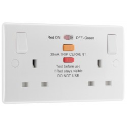 BG Nexus 2G 13A RCD Sw/Socket DP (822ARCD)