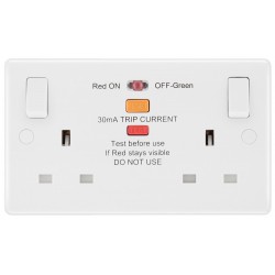 BG Nexus 2G 13A RCD Sw/Socket DP (822ARCD)
