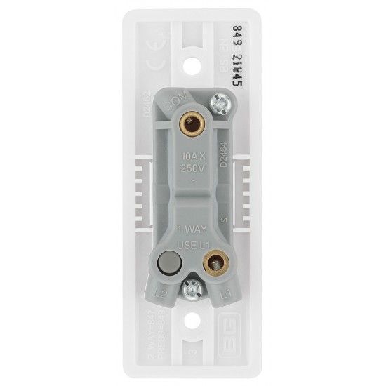 BG Nexus 1G Architrave Switch-Press (849)