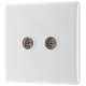 BG Nexus 2 Gang Co Axial Socket (861)