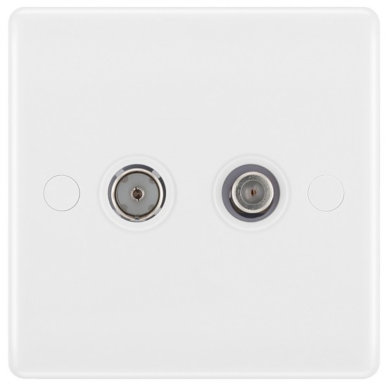 BG Nexus 2 Gang Co-Ax & Satellite Skt. (865)