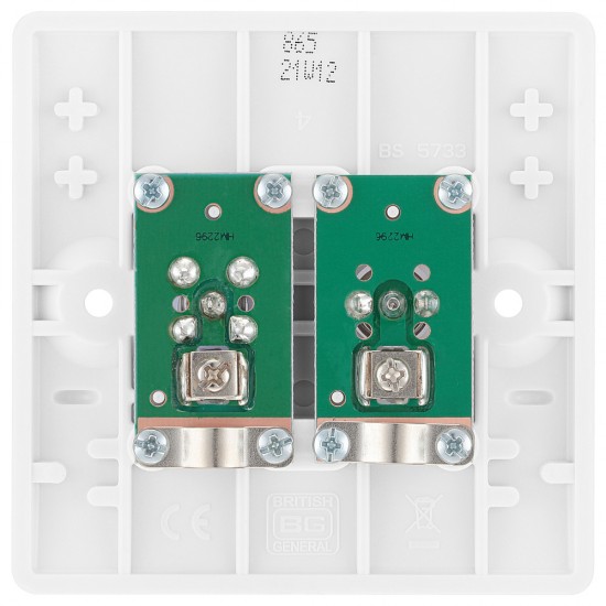 BG Nexus 2 Gang Co-Ax & Satellite Skt. (865)