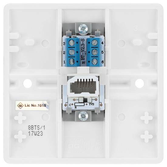 BG Nexus Flush Telephone Slave Socket (8BTS/1) BG Nexus Flush Telephone Slave Socket (8BTS/1)