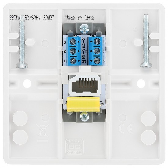 BG Nexus Flush Telephone Master Socket (8BTM/1)