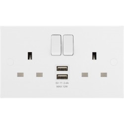 BG 2G 13amp Sw/Socket DP 2xA USB 12w