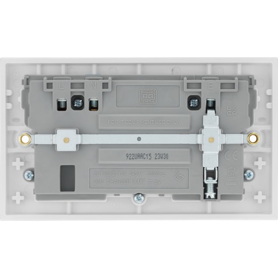 BG 2G 13amp Sw/Socket DP 2xA 1xC USB 15w