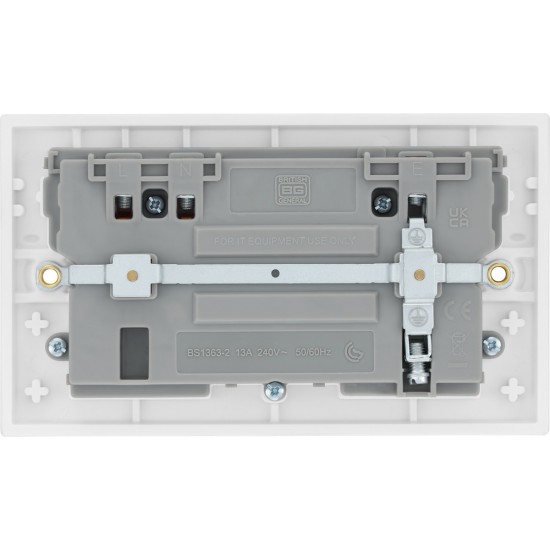 BG 2G 13amp Sw/Socket DP 1xA 1xC USB 22w