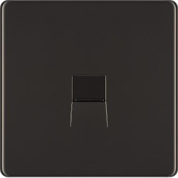 BG Nexus FP Slave Telephone Socket-B/Nickel (FBMBTS1)