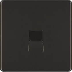 BG Nexus FP Slave Telephone Socket-B/Nickel (FBMBTS1)