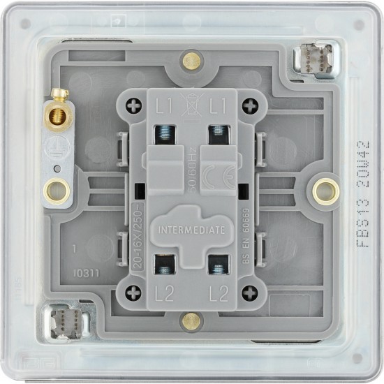 BG Nexus FP Intermediate Switch-B/Steel (FBS13)