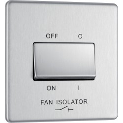 BG Nexus FP Fan Isolator Switch-B/Steel (FBS15)