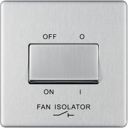 BG Nexus FP Fan Isolator Switch-B/Steel (FBS15)