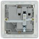 BG Nexus FP 1G Switched Socket-B/Steel (FBS21G)