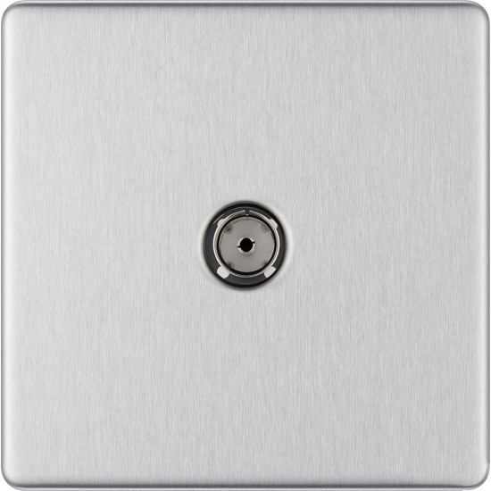 BG Nexus FP 1G Co-Axial Socket-B/Steel (FBS60) BG Nexus FP 1G Co-Axial Socket-B/Steel (FBS60)