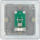 BG Nexus FP 1G Co-Axial Socket-B/Steel (FBS60)