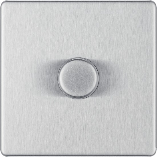 BG Nexus FP 1G Dimmer Switch P/P 400w-B/Steel (FBS