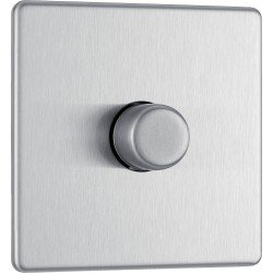 BG Nexus FP 1G Dimmer Switch P/P 400w-B/Steel (FBS