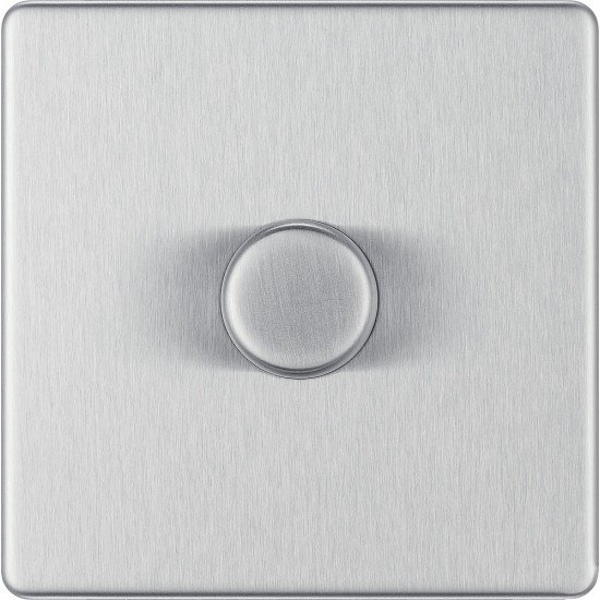 BG Nexus FP 1G Dimmer Switch P/P 400w-B/Steel (FBS
