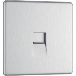 BG Nexus FP Master Telephone Socket-B/Steel (FBSBTM1) BG Nexus FP Master Telephone Socket-B/Steel (FBSBTM1)