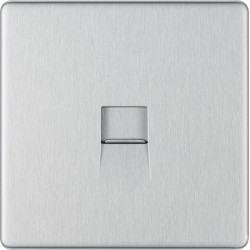 BG Nexus FP Master Telephone Socket-B/Steel (FBSBTM1)