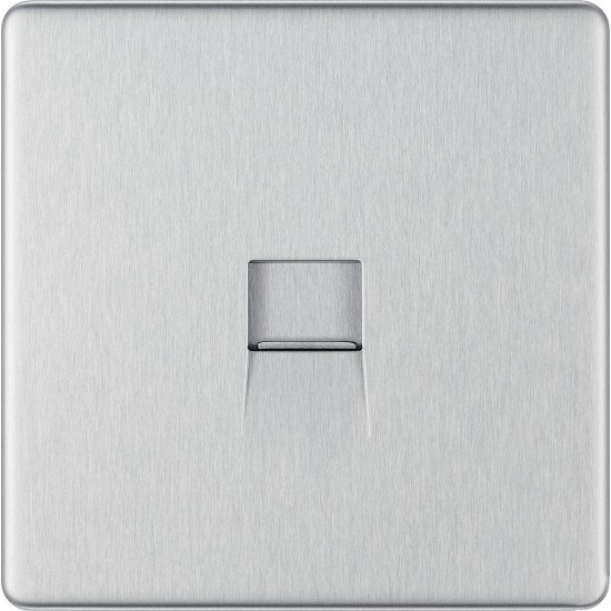 BG Nexus FP Master Telephone Socket-B/Steel (FBSBTM1)