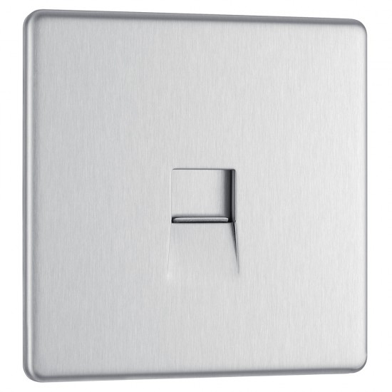 BG Nexus FP Slave Telephone Socket-B/Steel (FBSBTS1) BG Nexus FP Slave Telephone Socket-B/Steel (FBSBTS1)
