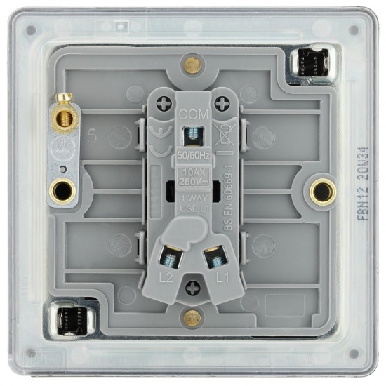 BG Nexus FP 1G 2W Switch-B/Nickel (FBN12)