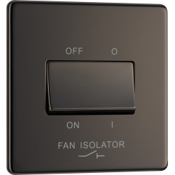 BG Nexus FP Fan Isolator Switch-B/Nickel (FBN15)