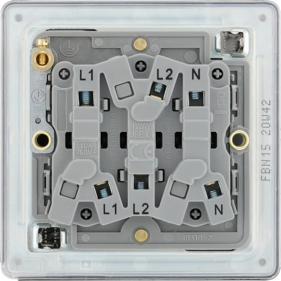 BG Nexus FP Fan Isolator Switch-B/Nickel (FBN15) BG Nexus FP Fan Isolator Switch-B/Nickel (FBN15)