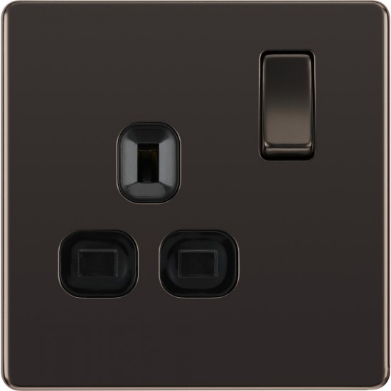 BG Nexus FP 1G Switched Socket-B/Nickel (FBN21B)