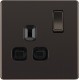 BG Nexus FP 1G Switched Socket-B/Nickel (FBN21B)