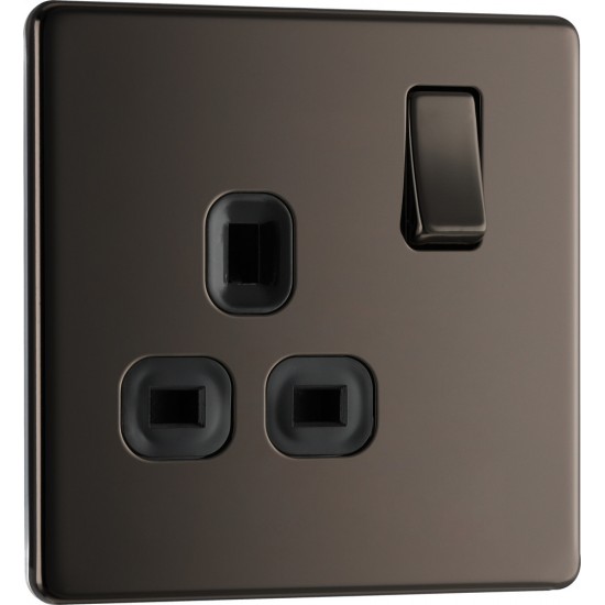 BG Nexus FP 1G Switched Socket-B/Nickel (FBN21B)