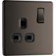 BG Nexus FP 1G Switched Socket-B/Nickel (FBN21B)