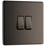 BG Nexus FP 2G 2W Switch-B/Nickel (FBN42) BG Nexus FP 2G 2W Switch-B/Nickel (FBN42)