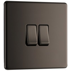 BG Nexus FP 2G 2W Switch-B/Nickel (FBN42) BG Nexus FP 2G 2W Switch-B/Nickel (FBN42)