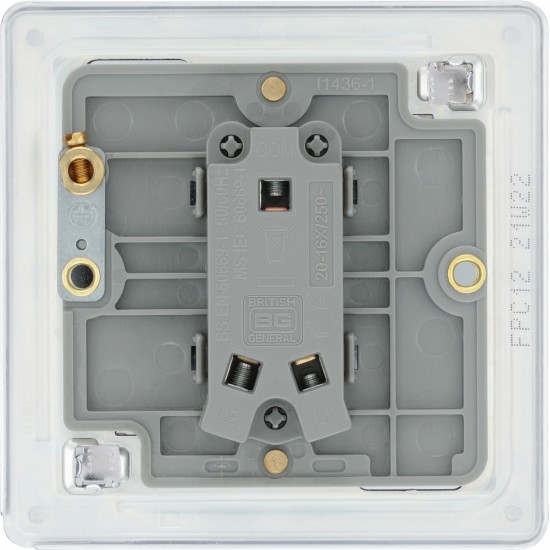 BG Nexus FP 1G 2W Switch-P/Chrome (FPC12)